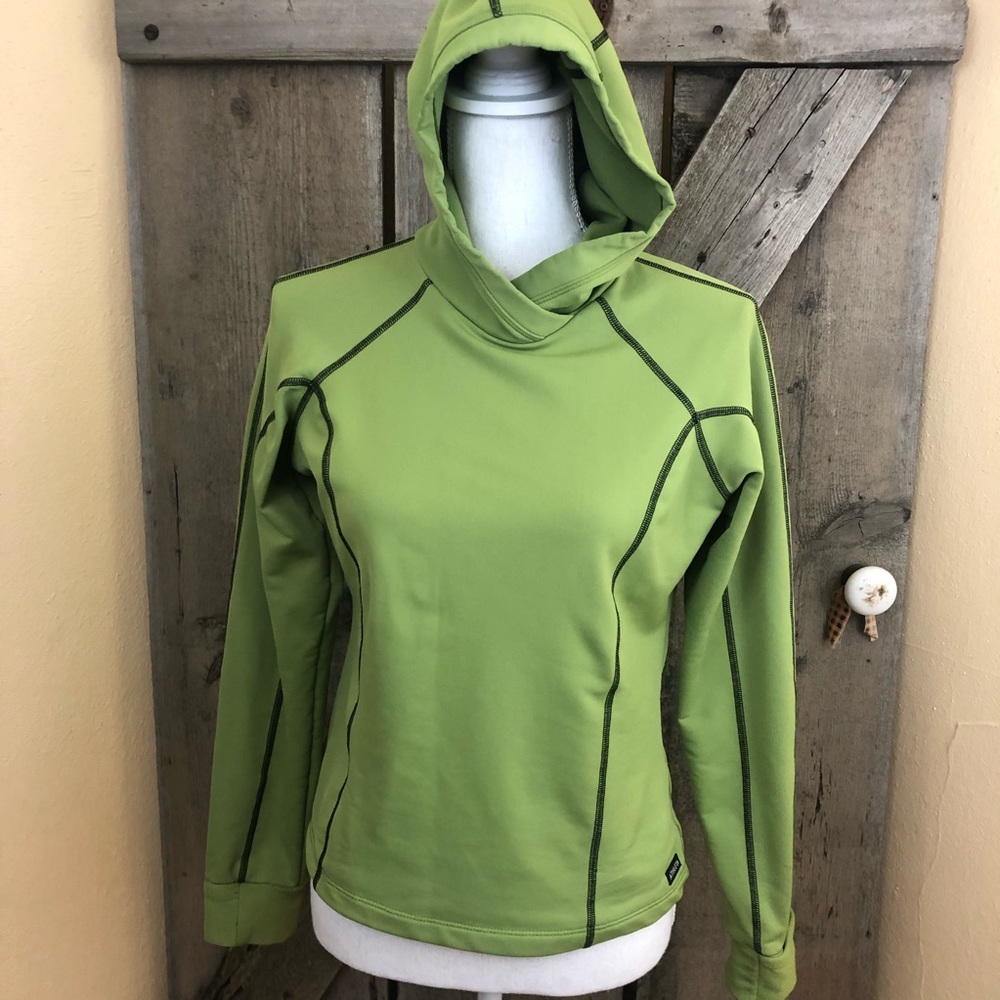 Athleta Green Hooded Top Size Medium